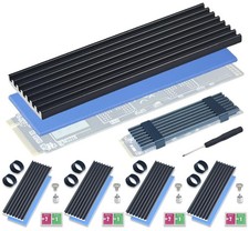 Atdcoek 5 Pack SSD Heat Sink Cooler for 2280 SSD, nvme Heatsink with Thermal... picture