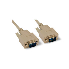 6ft DB9 Male to DB9 Male Serial Cable - Beige picture