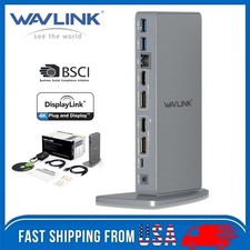 WAVLINK DisplayLink Docking Station Dual Monitor 14-in-1 USB-C/A Laptop Dock picture