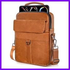 13 Inch Laptop Shoulder Bag Leather Carrying Case for Macbook Air 13