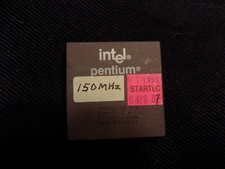 Vintage 150MHz Intel Pentium P1 SY015 Socket 7 CPU Processor A80502150 picture