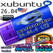 Xubuntu 24.04.4 USB Bootable Live / Installer – 64-bit PC AND INTEL MAC picture