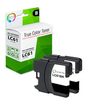 2Pk TCT LC-61 BK Compatible for Brother MFC250C 255CW, DCP165C Ink Cartridge picture