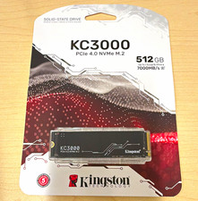 Kingston KC3000 512GB PCIe 4.0 NVMe M.2 Solid State Drive SSD SKC3000S/512G picture