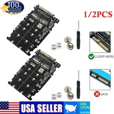 1/2PCS PCB M.2 NVME SSD Key M + NGFF SATA SSD Key B to U.2 SFF-8639 Adapter New picture