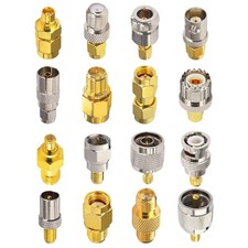 16 PCS SMA Adapter Type Set FPV Connector Kit Cable Antenna Adapter Nickel picture