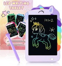 Unicorn Toys LCD Writing Tablet for Girls Kids,Colorful Toddler Drawing Tablet f picture