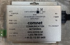 ComNet CNFE1003POES Hardened Media Converter, SC Connector, Fiber, 48V PoE, Po picture