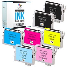 CMYi 7PK Compatible T048 Cartridges for Epson Stylus Photo RX600 RX620 R200 R220 picture
