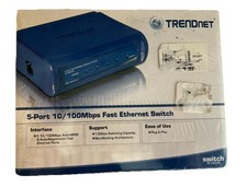 TRENDnet 5-Port 10/100Mbps Ethernet Switch TE100-S5 Brand  Blue new picture