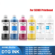 6x500ML DTGInk For Seiko SPT-255 SPT-510 SPT-1020 SPT-508GS 508GS 1020 Printhead picture