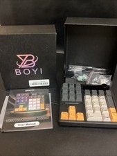 BOYI TD31Pro Mechanical Numpad,Mini Keyboard with Black-Grey-yellow (open Box) picture