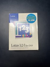 Lotus 123 Spreadsheet Software DOS Version 2.4 Vintage 1991 Opened picture