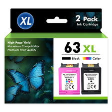 63XL Black Color Ink Cartridge for HP 63 Envy 4512 4516 4520 Deskjet 1112 2132 picture