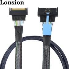SAS MCIO SFF-8654 8I 5.0 74P PCIE to MCIO SFF-8654 connection cable picture