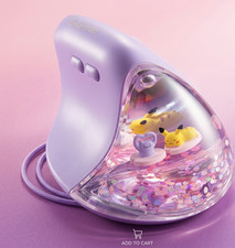Pokemon Ditto Vertical Wireless Mouse Bluetooth 2.4GHz Ergonomic Korea New picture