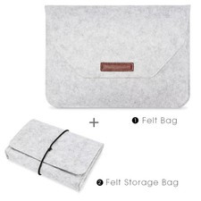 Wool Felt Laptop Bags Sleeve Cover 11 13 15.6 inch For Macbook Air Pro Case For picture