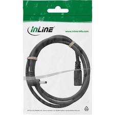 26903P InLine DC Extension Cable Angle Plug 3 5 x 1 35mm Black 3m ~D~ picture