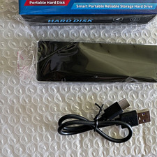 Portable External Drive USB-C USB Interface Black w/ USB Cable picture