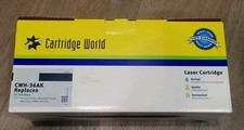 Cartridge World CW-36AK Black Toner Cartridge Replaces HP 36A New picture