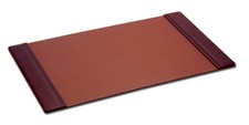 DACASSO Leather Desk Pad with Side Rails - Luxury Leather Desk picture