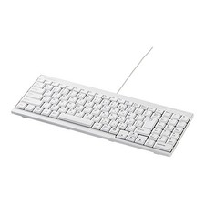 Buffalo BUFFALO USB Wired Slim Keyboard White BSKBU14WHfrom JP picture