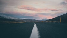 Landscape road asphalt mountains Custom Gaming Mat Desk picture