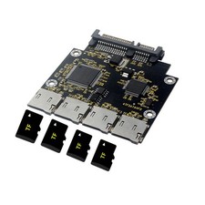 Micro SD To 2.5 Inch SATA Adapter 4 TF To SATA Adapter Expansion Riser Card picture