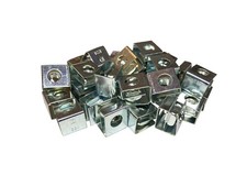 25 PCS Zinc 1224 SlideOn Cage Nuts USA Made Hardware Connectors Parts picture