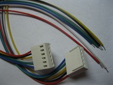 60 pcs 2510 Pitch 2.54mm 6 Pin Female Connector with 26AWG 30cm Leads Cable New picture