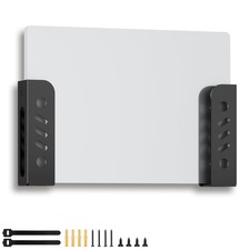 Metal Wall and Under Desk Laptop Mount with Screws Universal Black picture