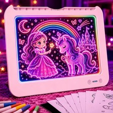 LED Drawing Board for Kids - 13.5 Inch Light Up Drawing Tablet, Light Up Writ... picture