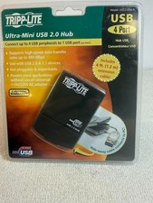 Tripp Lite Ultra Mini USB 2.0 Hub 4 Port Model U222-004-R NEW picture