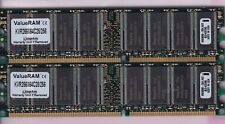 512MB 2x256MB PC-2100 KINGSTON KVR266X64C25/256 DDR1 HYNIX DDR-266 Ram PC2100 picture