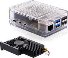 ABS Case with Armor Lite V5 Active Cooler for Raspberry Pi 5, Pi 5 Case with Alu picture