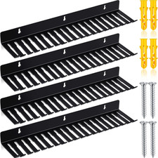 Geetery 4 Pcs Wall Mountable Cable Hanger Cord Rack Organizer Black Holder with picture