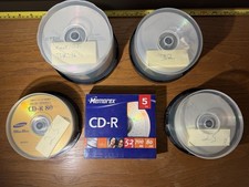 Blank CD-R Mixed Lot 80 Min 700 MB Spools TDK Maxell Samsung Memorex 138 TOTAL picture
