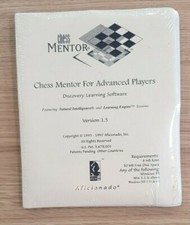 Chess Mentor For Advanced Players Version 1.5 Vintage Chess Software 1995 Sealed picture