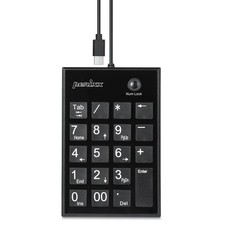 Perixx PERIPAD-202C Wired USB-C Slim Numeric Keypad - Scissor Keys with Black picture