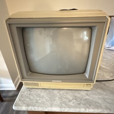 Commodore 1802 13 in CRT Monitor 4:3 Built-in Speakers Composite RCA Beige picture