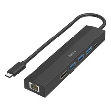 Hama USB C Hub Black With 6 Connections picture