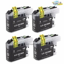 4 Pack LC203XL Black Ink For Brother MFC-J460DW J480DW J680DW J485DW J880DW picture