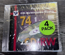 Pacific Digital CD-RW 74 min Audio 650 mb Storage 4 pack New Sealed picture