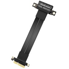 PCIe 3.0 X4 Extension Cable PCI-E 4X Male to Female Riser Cable 20CM (180 Deg... picture