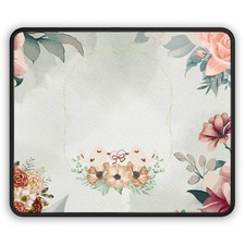 Floral Gaming Mouse Pad, Gamer Gift, Computer Desk Decor, Unique Mouse [...] picture