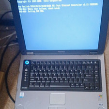 Toshiba Satellite 15in Intel Celeron 512MB Windows XP Silver Laptop w/Charger picture