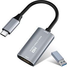 Video Capture Card,USB3.0 Audio/Video Capture Devices,HDMI to USB C,4K Capture w picture