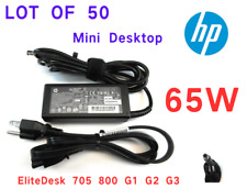 Lot 50 Genuine HP EliteDesk 705 800 G1 G2 G3 Mini Desktop 65W AC Adapter Charger picture