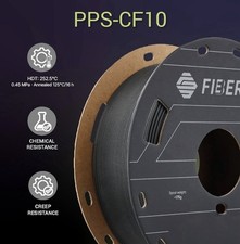 Polymaker Fiberon PPS-CF10 Carbon Fiber PPS 3D Filament Black 1.75mm 3kg Spool picture