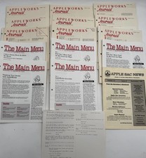 AppleWorks Journal 1986 The Main Menu Apple II Lot 15 Issues Rare picture